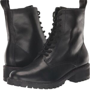 Lucky Brand Black Combat Boots